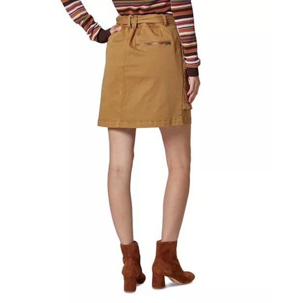 Joie Vintage Gold Farlan Skirt Size 4 NWT Utility Cargo Pockets - Picture 3 of 8